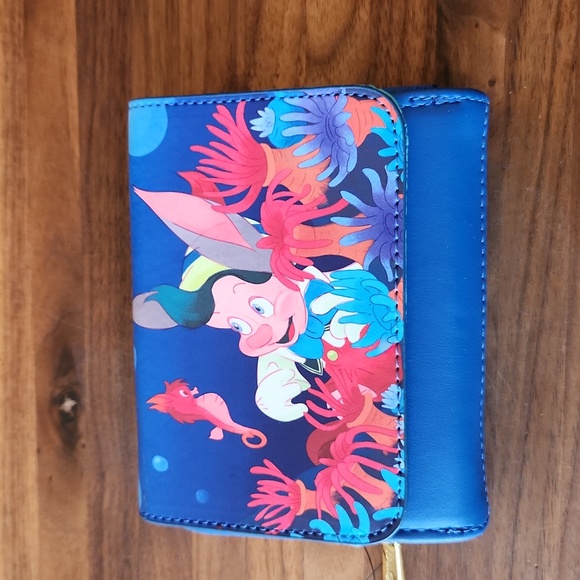 Pinocchio Underwater Small Zip Wallet - Loungefly, NWT - Picture 1 of 6